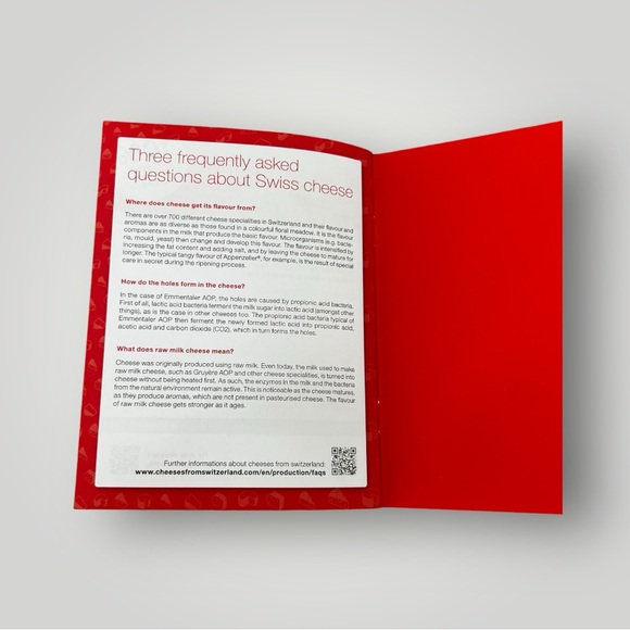 Cheeses From Switzerland Guide Book Leaflet Collectible Souvenir Gruyère Red New - Picture 8 of 13